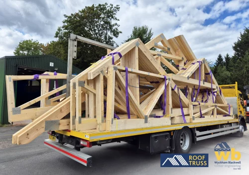 Roof Trusses on a WB lorry