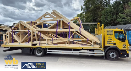 Roof Trusses on a WB lorry