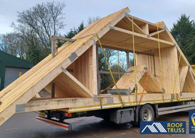 A Roof Truss on a artic lorry