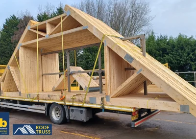 A Roof Truss on a artic lorry
