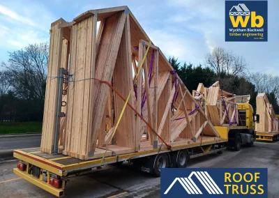 A Roof Truss on a WB lorry.