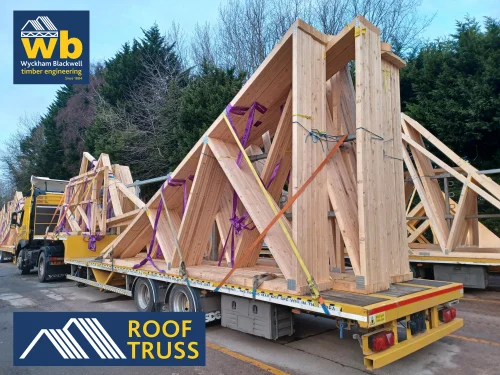 A Roof Truss on a WB lorry.