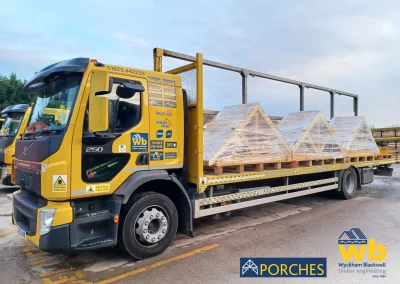 A WB lorry with a Porch delivery ready to go
