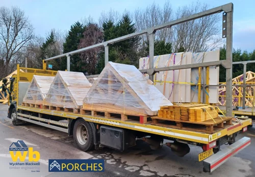 A WB lorry with a Porch delivery ready to go