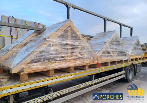 A Porch delivery on the back of a WB lorry