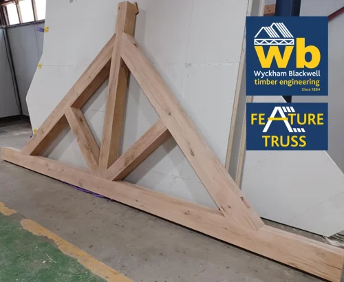 A Feature Truss up against a wall.