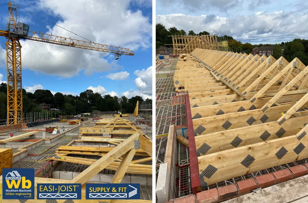 Easi-Joist and Easi-Rafter on a roof