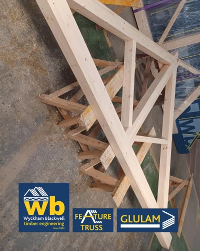 Feature truss on a work bench