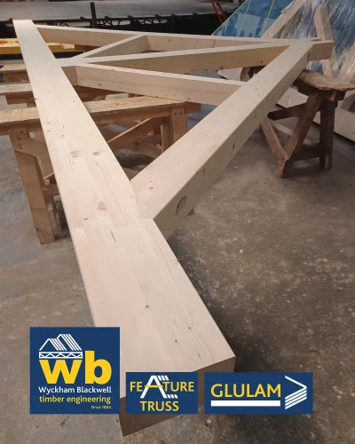 Feature truss on a work bench